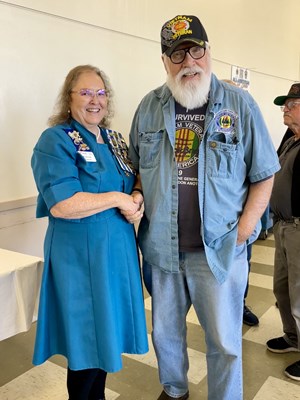 Honorary Partner ceremony for CA VVA Chapter 223 by the CA Chief Solano Chapter NSDAR.